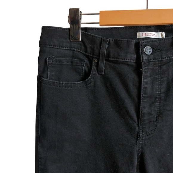 Levi’s 312 Shaping Slim Soft Black Denim Jeans 31 - Picture 5 of 15